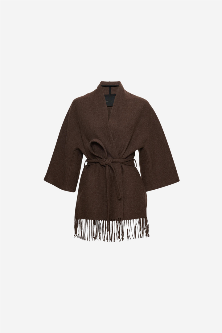 Christian Aks Yttertøy Akila Lambswool Jacket Brown