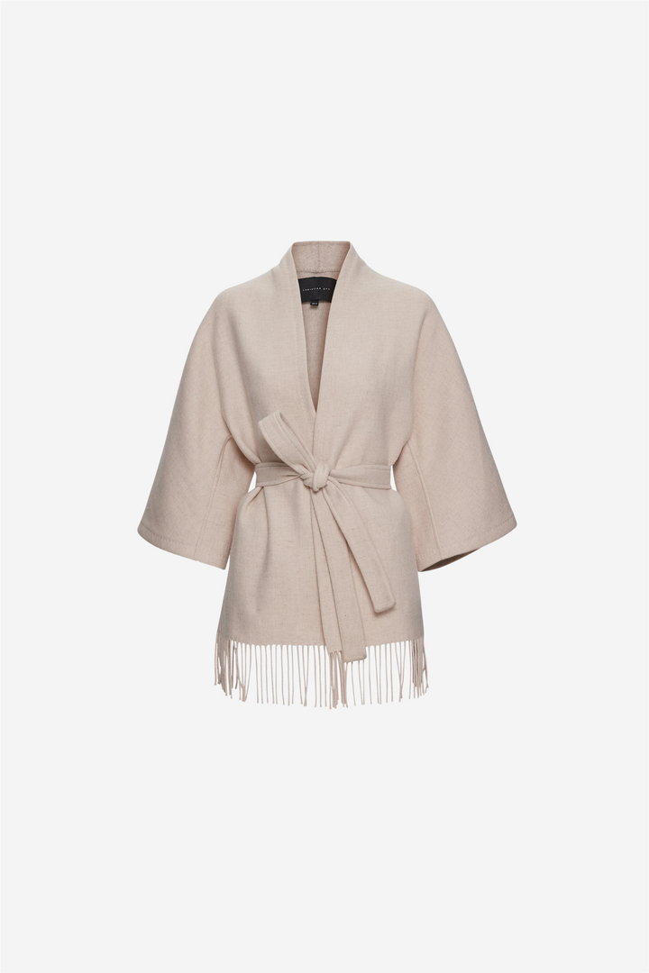 Christian Aks Yttertøy Akila Lambswool Jacket Cream