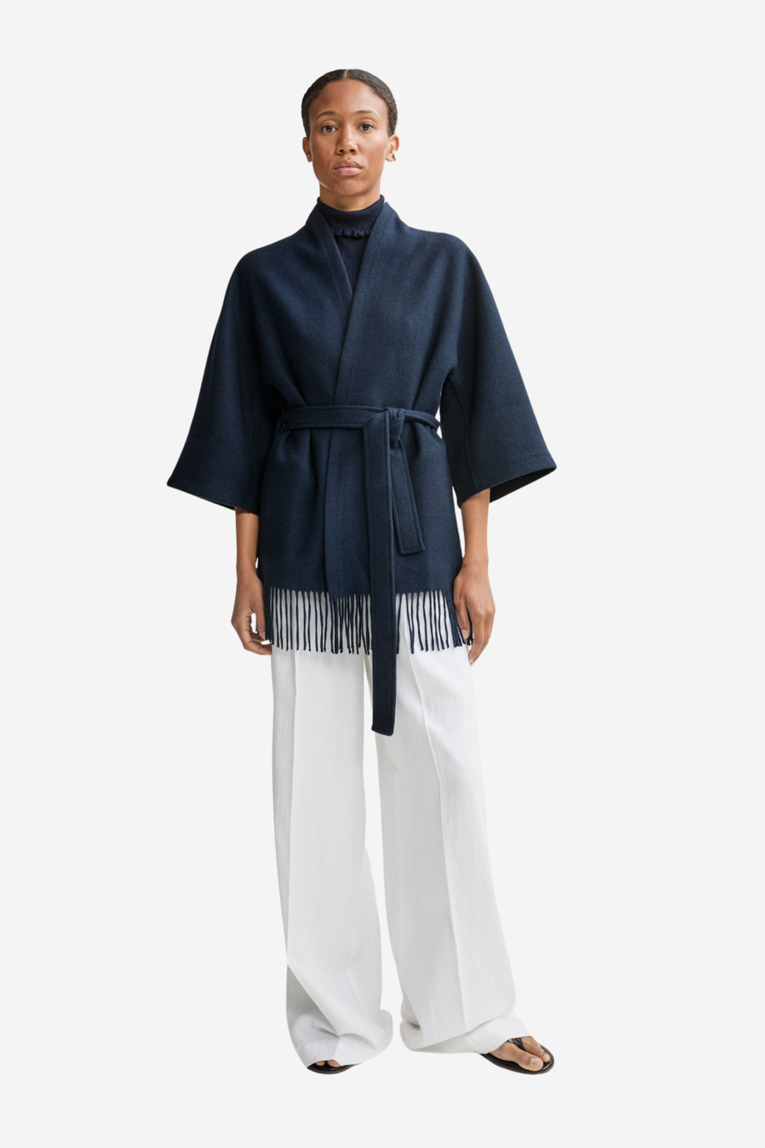 Christian Aks Yttertøy Akila Lambswool Jacket Navy