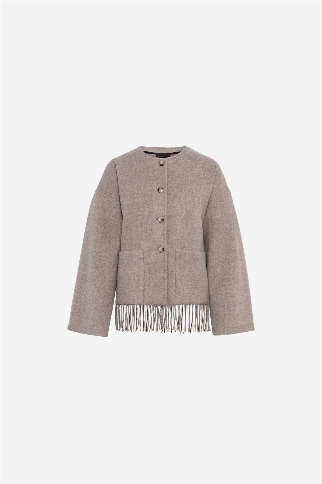 Christian Aks Yttertøy Carla Lambswool Jacket Desert