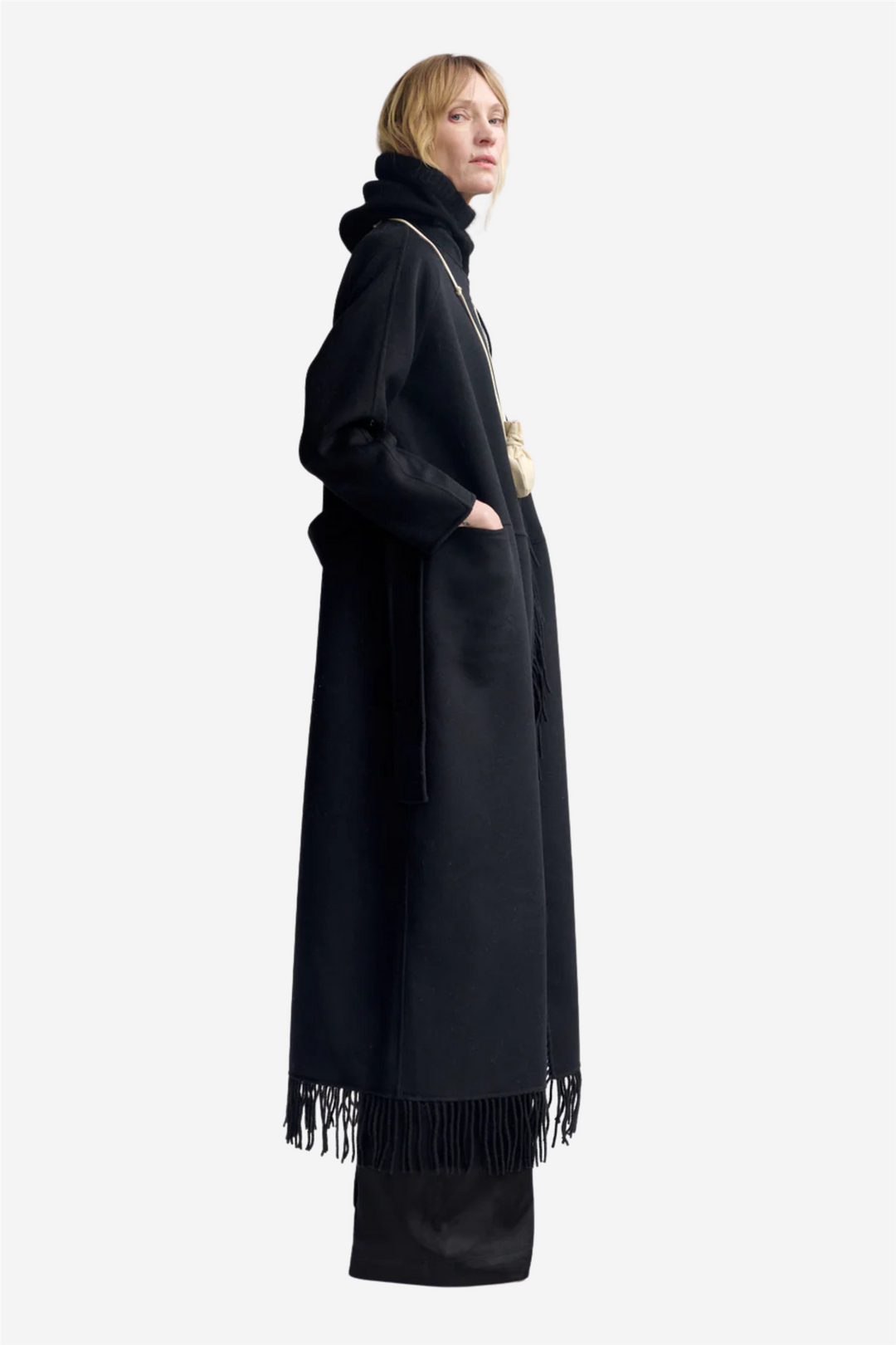 Christian Aks Yttertøy Deborah Wool Coat Black