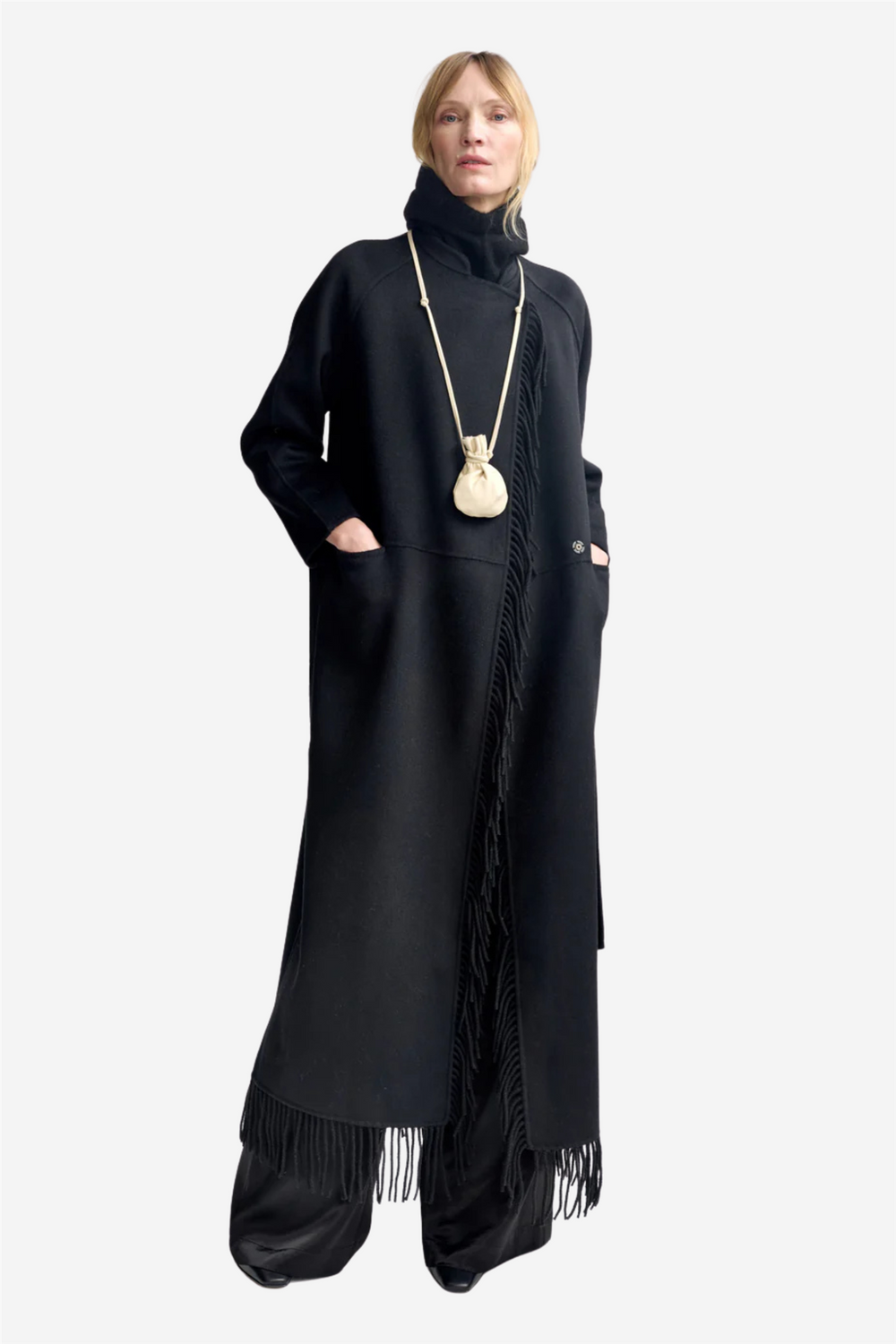 Christian Aks Yttertøy Deborah Wool Coat Black