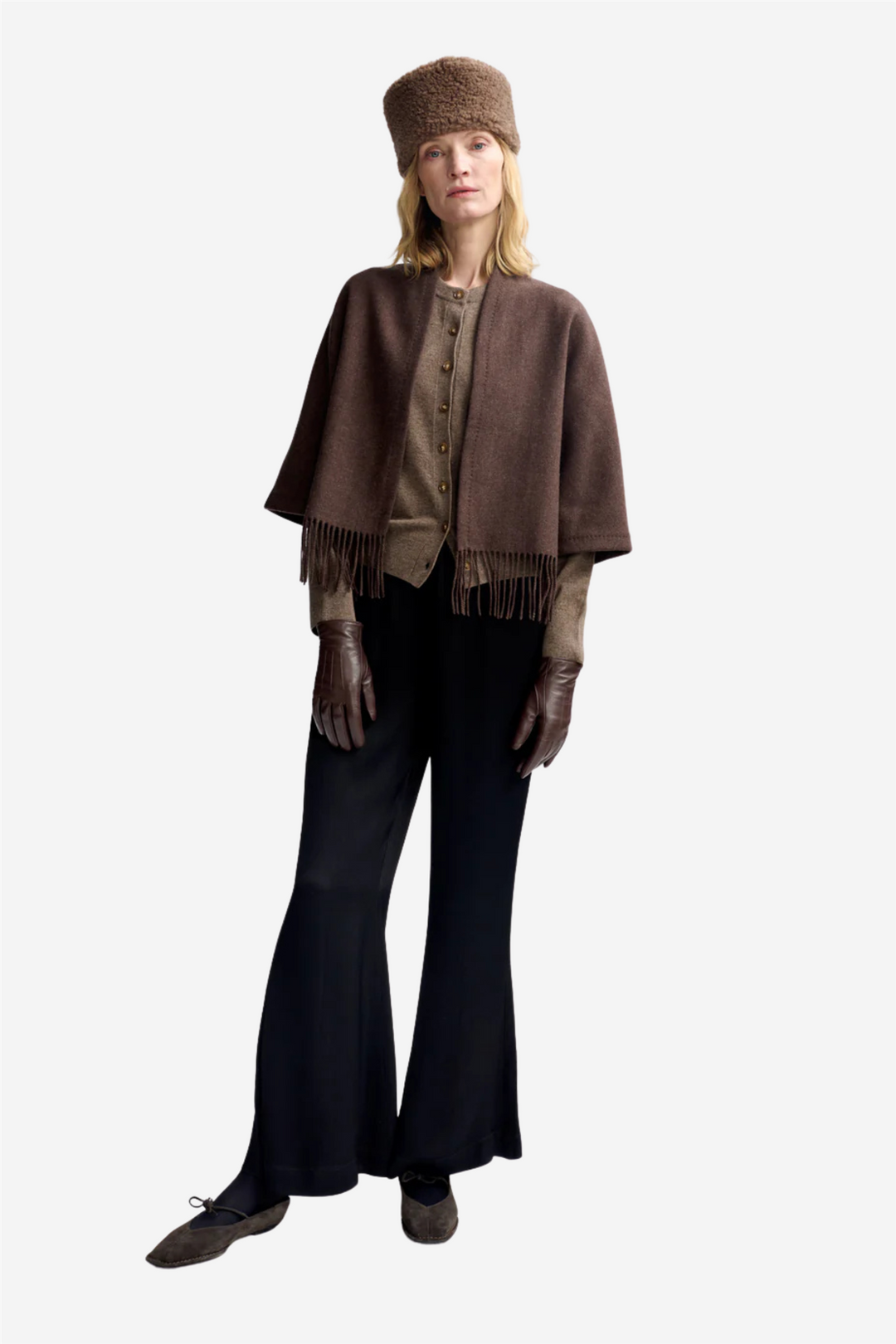 Christian Aks Yttertøy Keyla Lambswool Jacket Brown