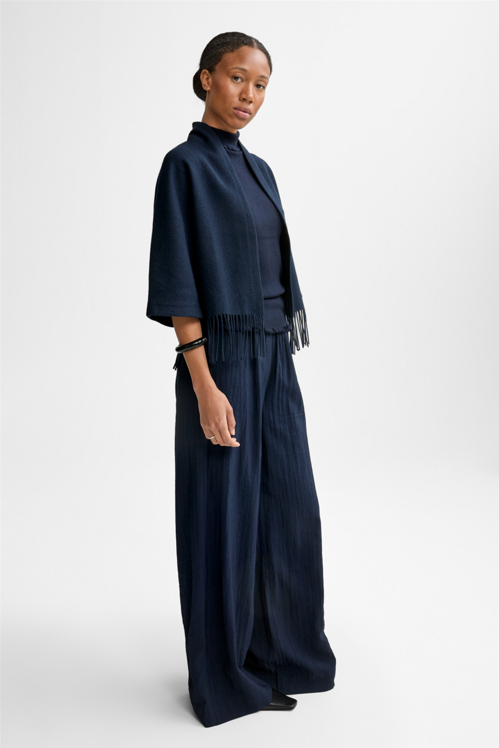 Christian Aks Yttertøy Keyla Lambswool Jacket Navy