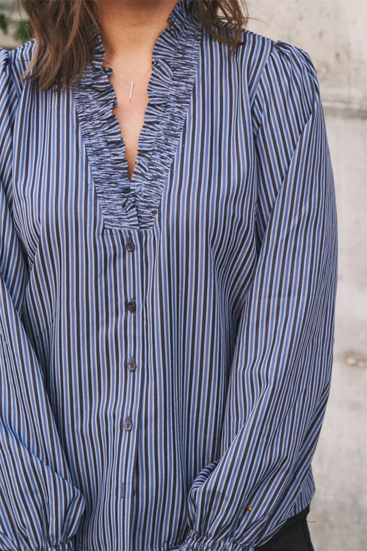 Brielle Twill Stripe Shirt