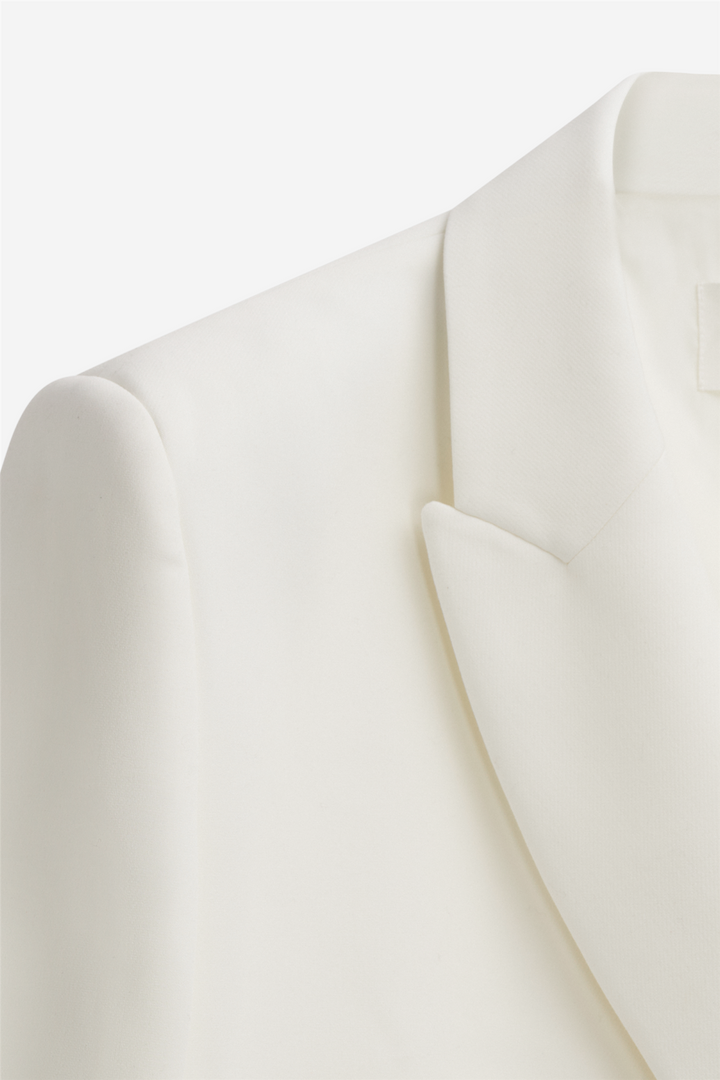 Refined blazer white