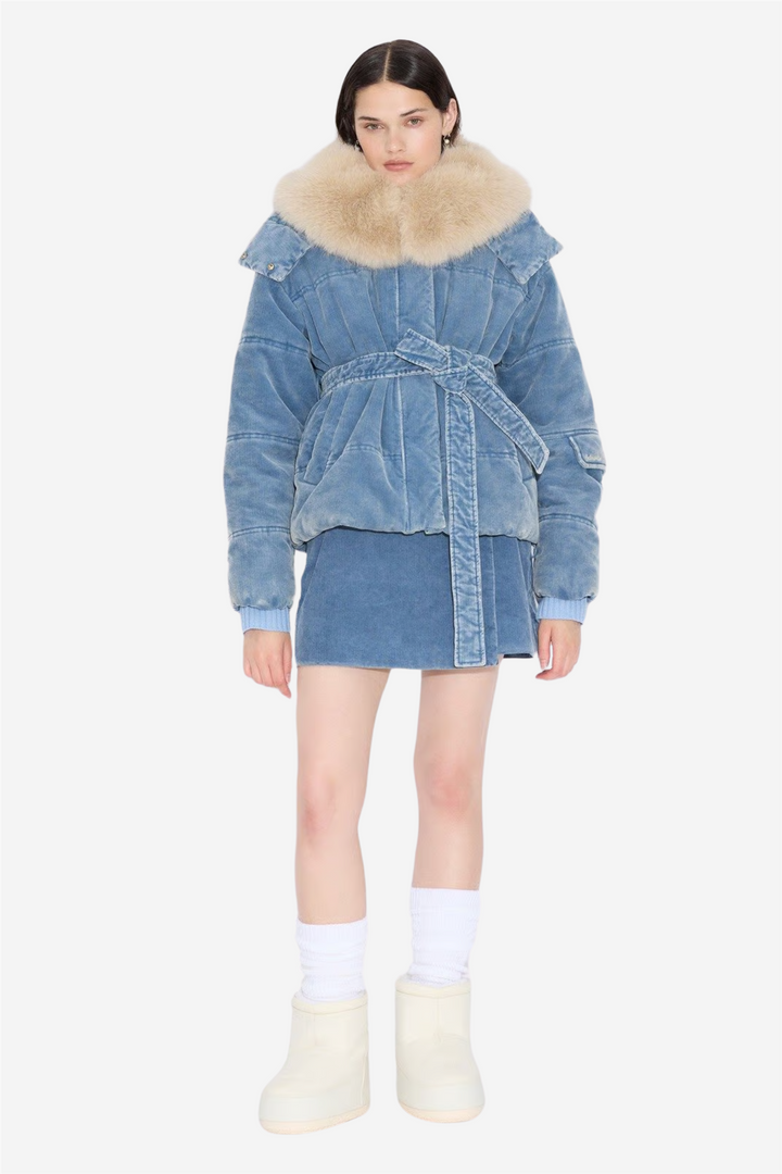 Steilia Corduroy Jacket Light Blue Mix