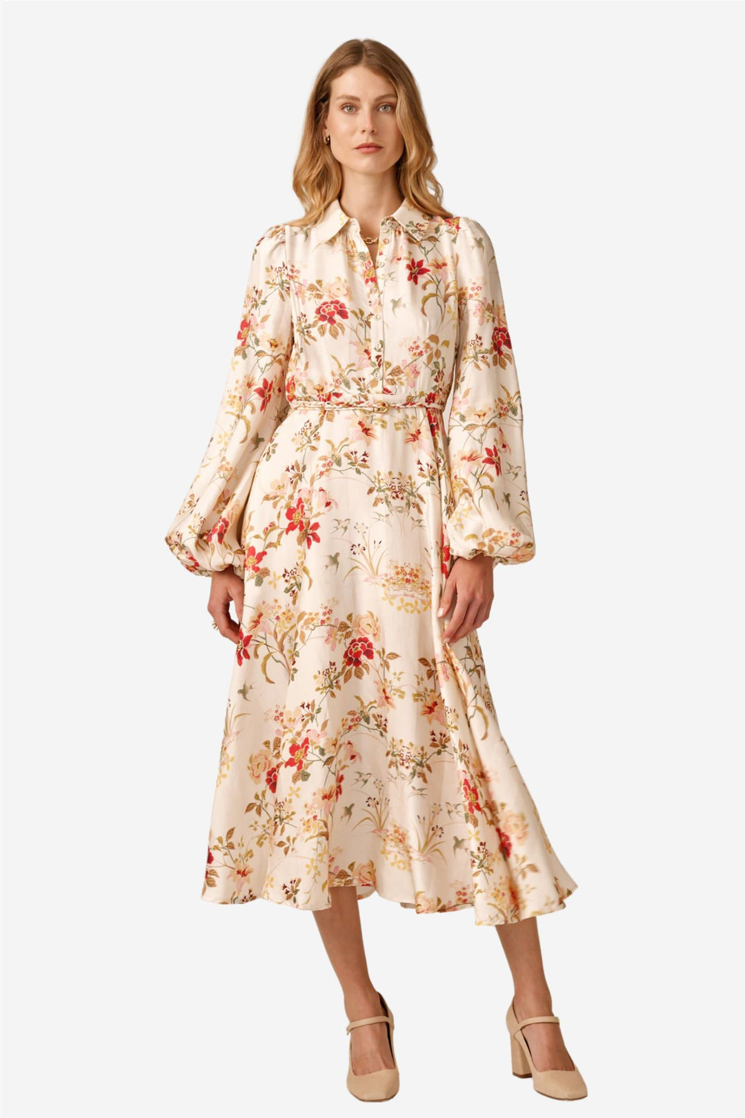 Viscose Shirt Dress Botanical