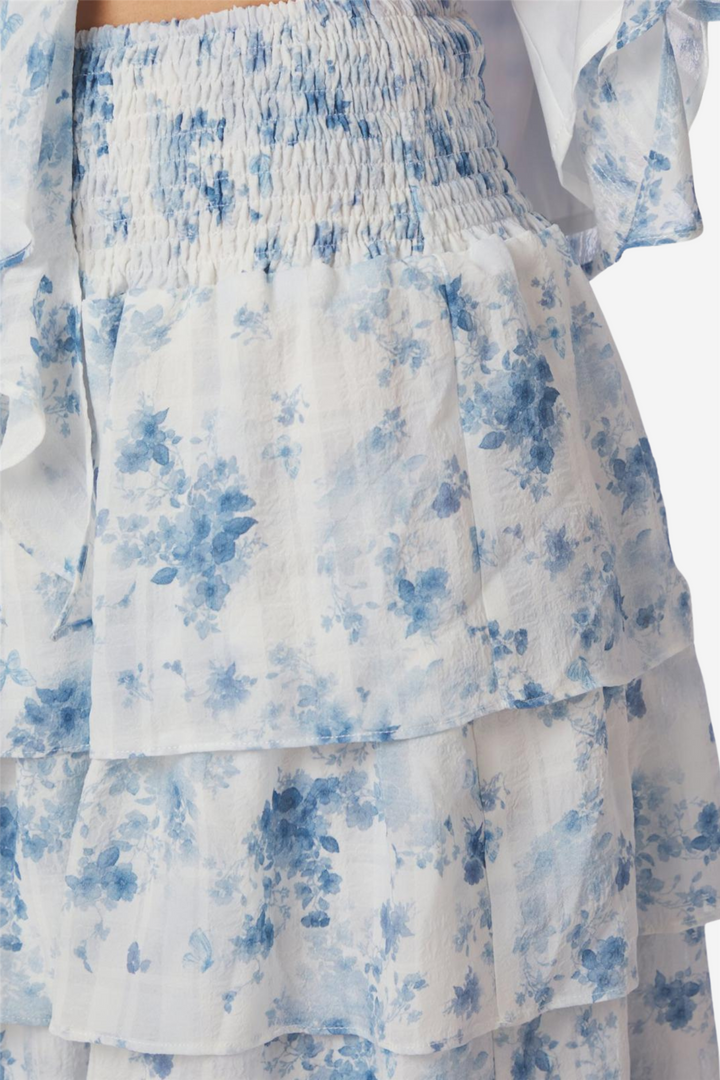 Morris Fleur Skirt Blue Floral