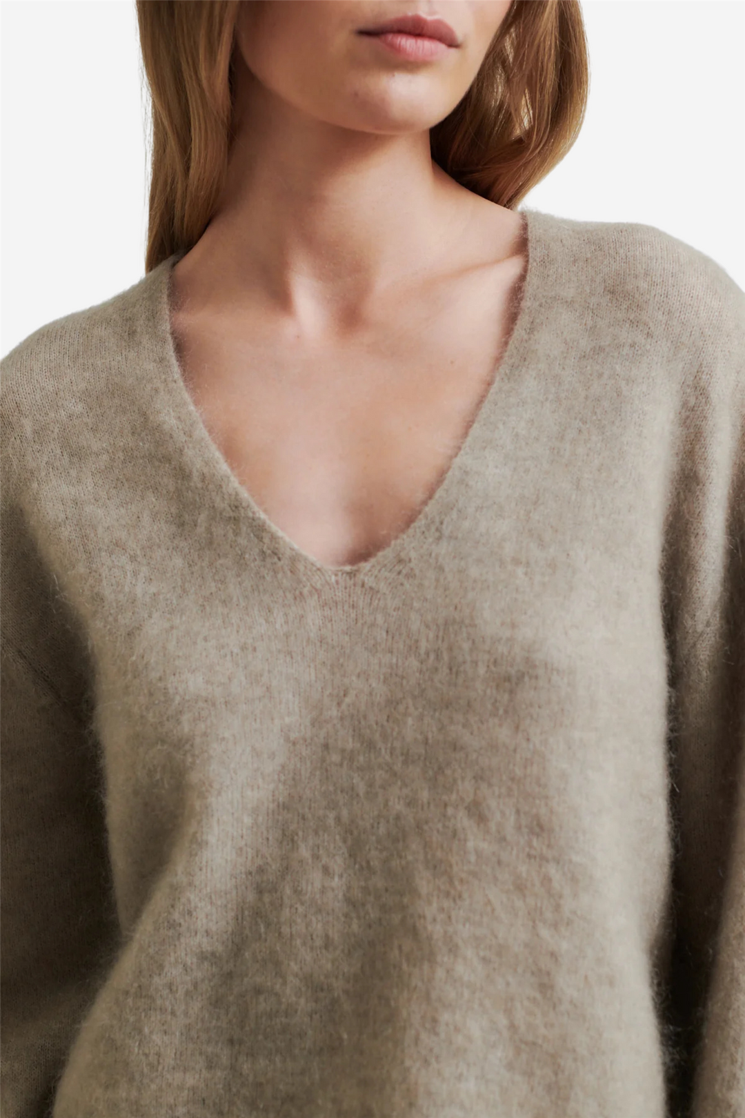 Camryn Knit V-Neck Trench Coat