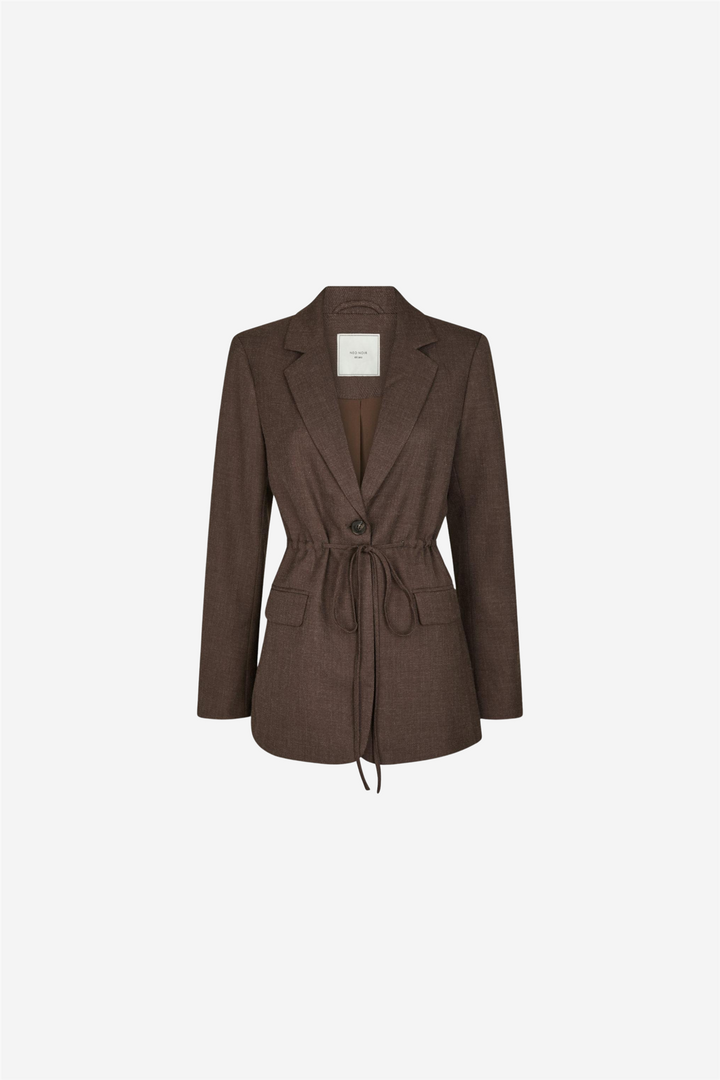 Jemmie Melange Blazer Brown Melange