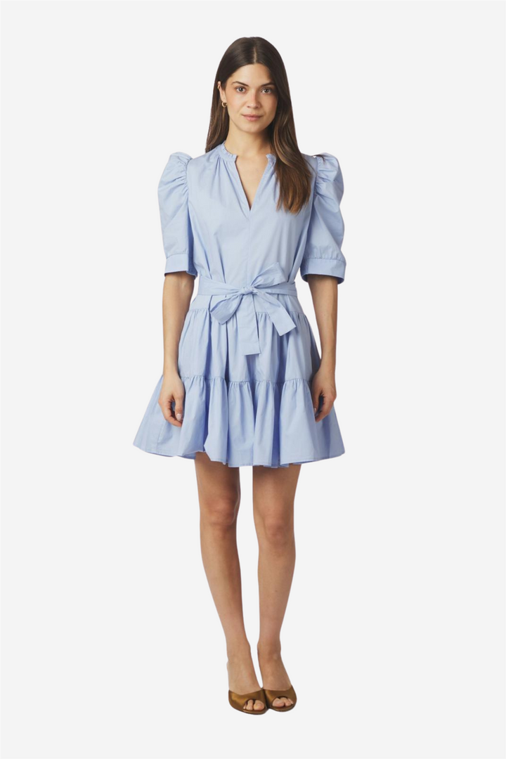 Tabbie Poplin Dress Light Blue