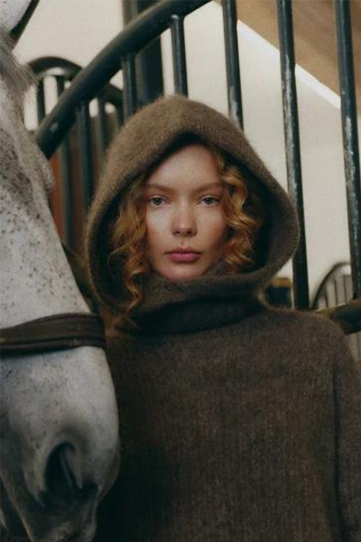 Kajsa Chunky Balaclava Brown