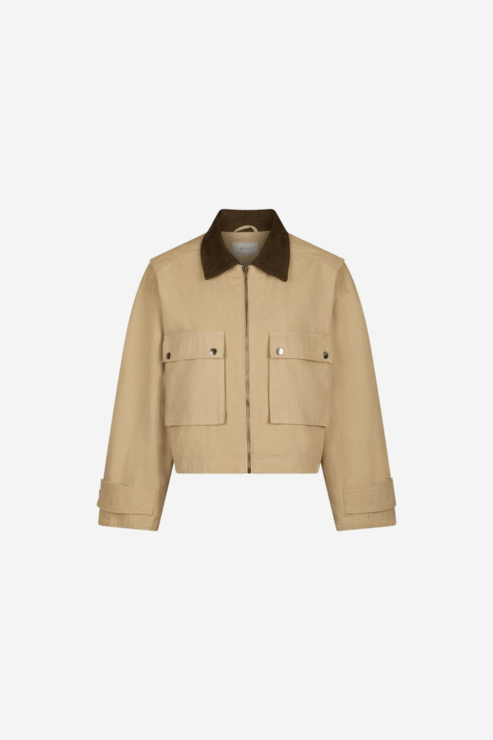 Rivera Canvas Boxy Jacket Sand