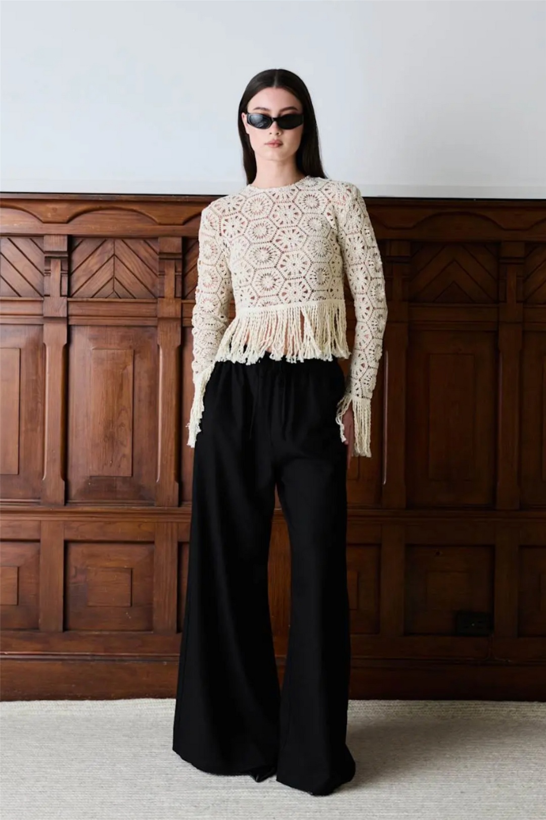 Tide Linen Pants Ink Black