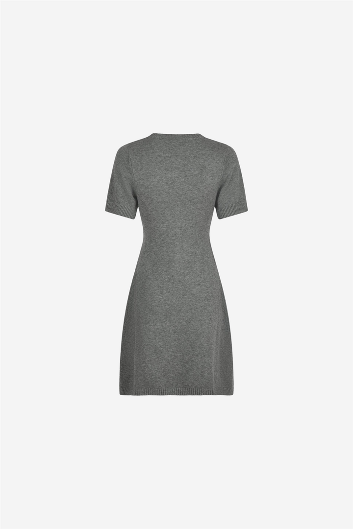 Elise Knit Dress Dark Gray Melange