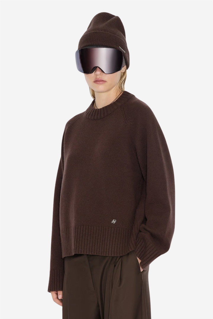W. Wool Crew Dark Brown