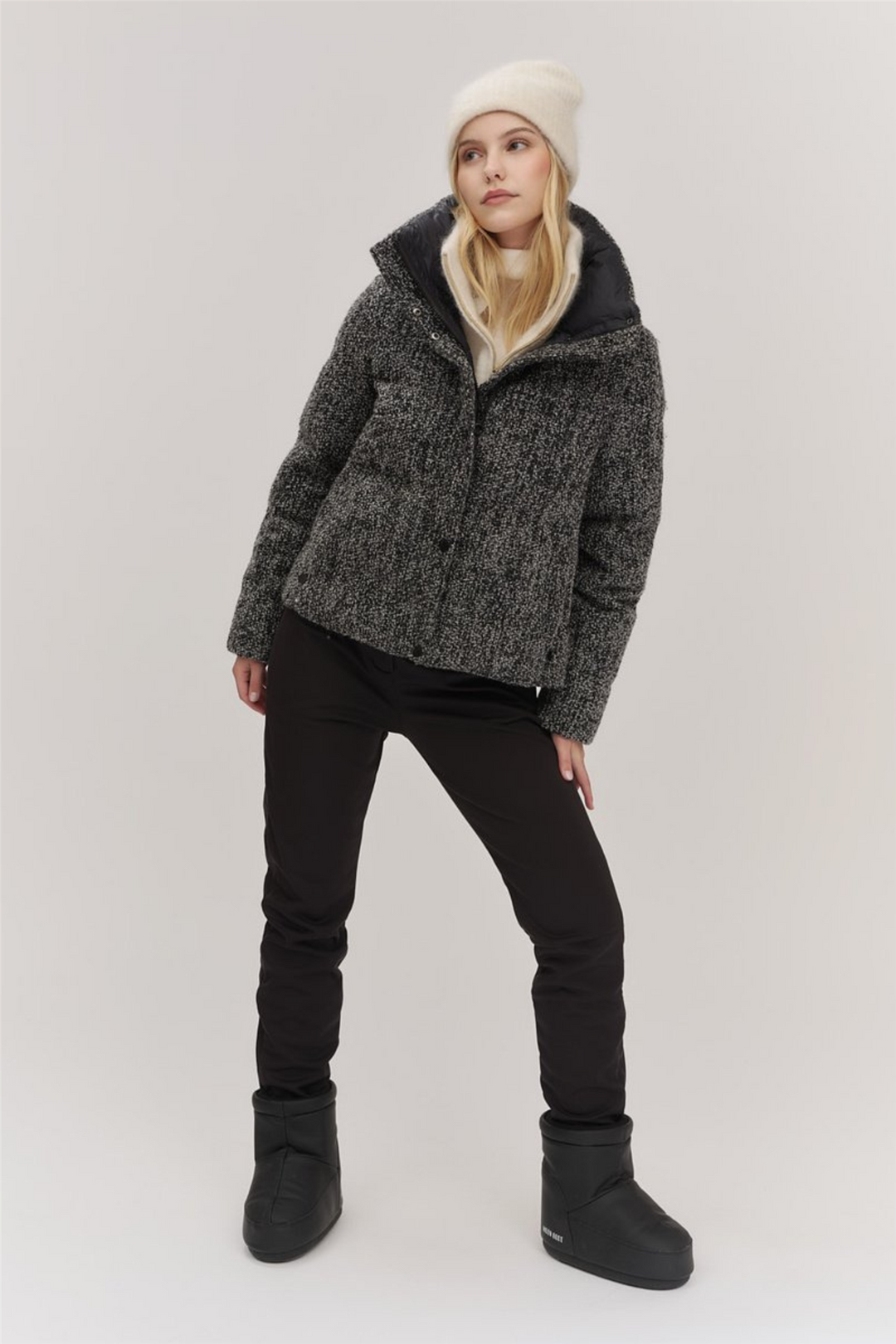 Indie Tweed Jacket White/Black