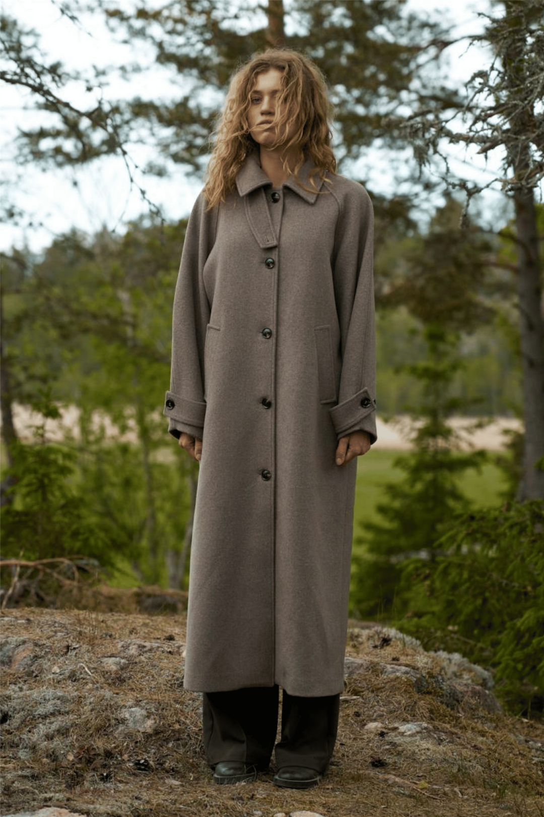 Keaton Wool Coat Taupe