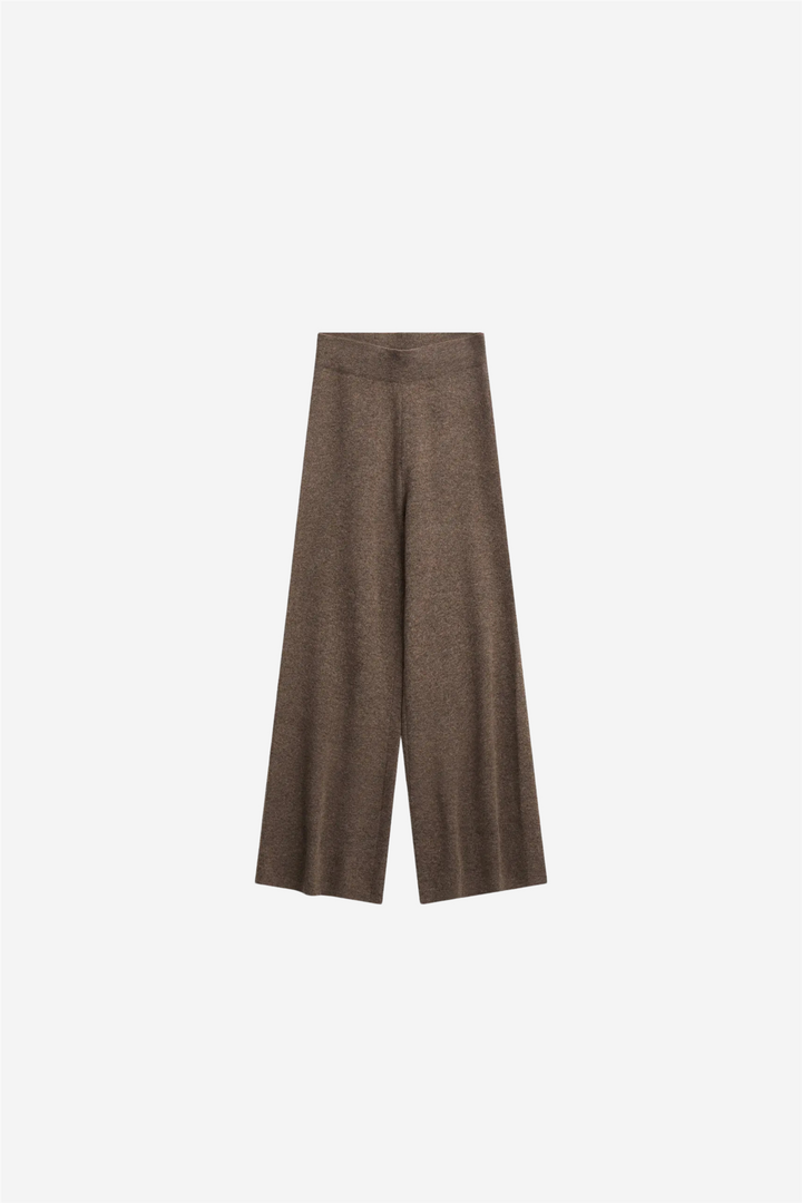 Serge Merino Pants Brown Melange