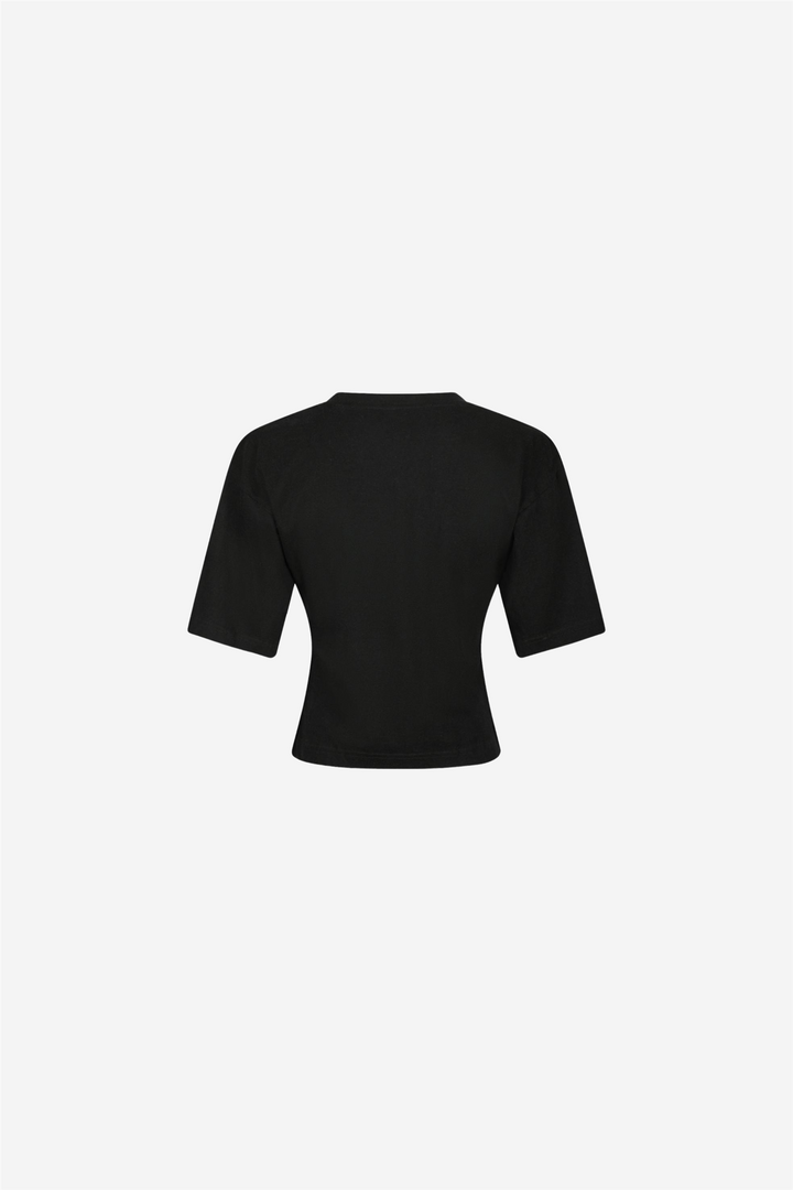 Asha Boxy Tee Black