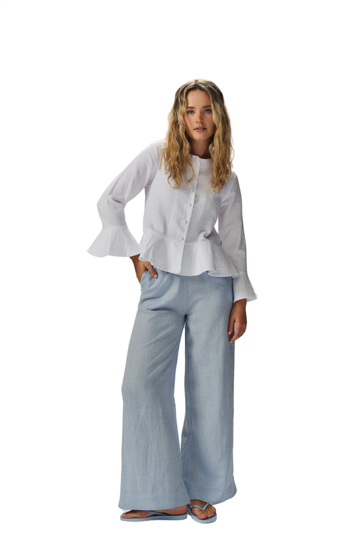 Maren Linen Jacket White