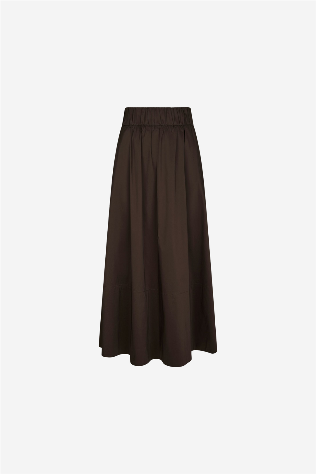 Yara Poplin Skirt Chocolate Brown