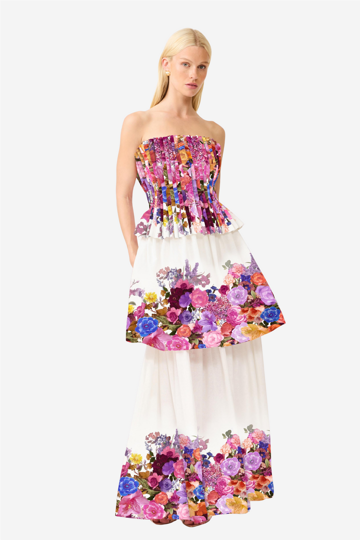 Alice Tiered Gown Ombre Floral
