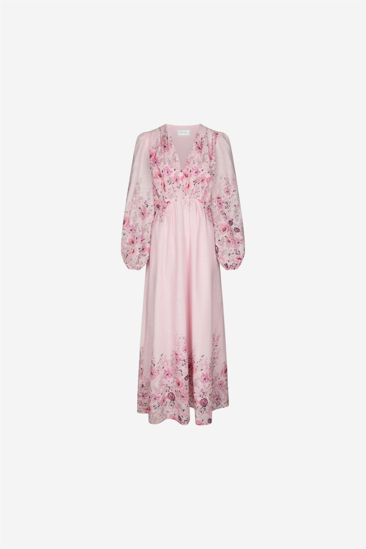 Silfi Flower Print Dress Dusty Rose