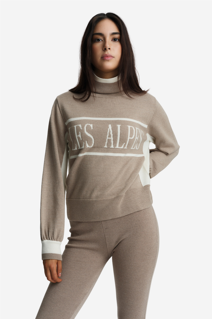 Maud Merino Sweater Beige Melange