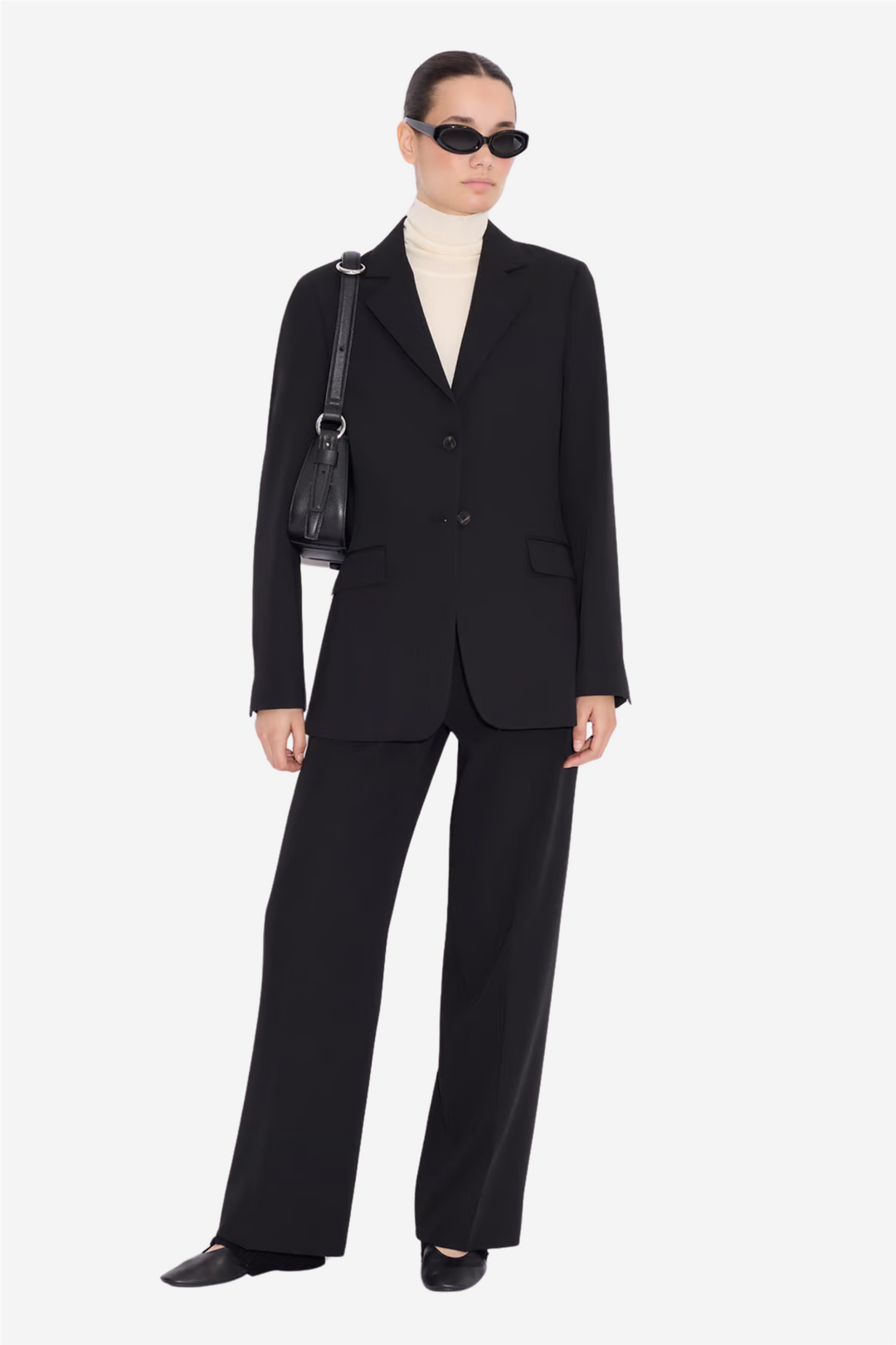 W Regular Suit Trouser Black