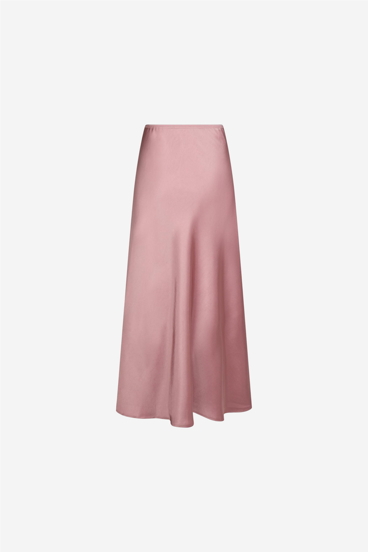 Vicky Heavy Sateen Skirt Evening Rose