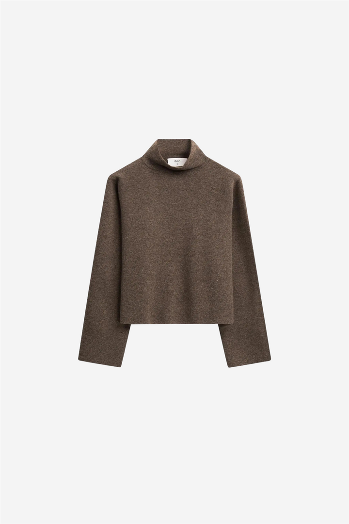Serge Merino Sweater Brown Melange