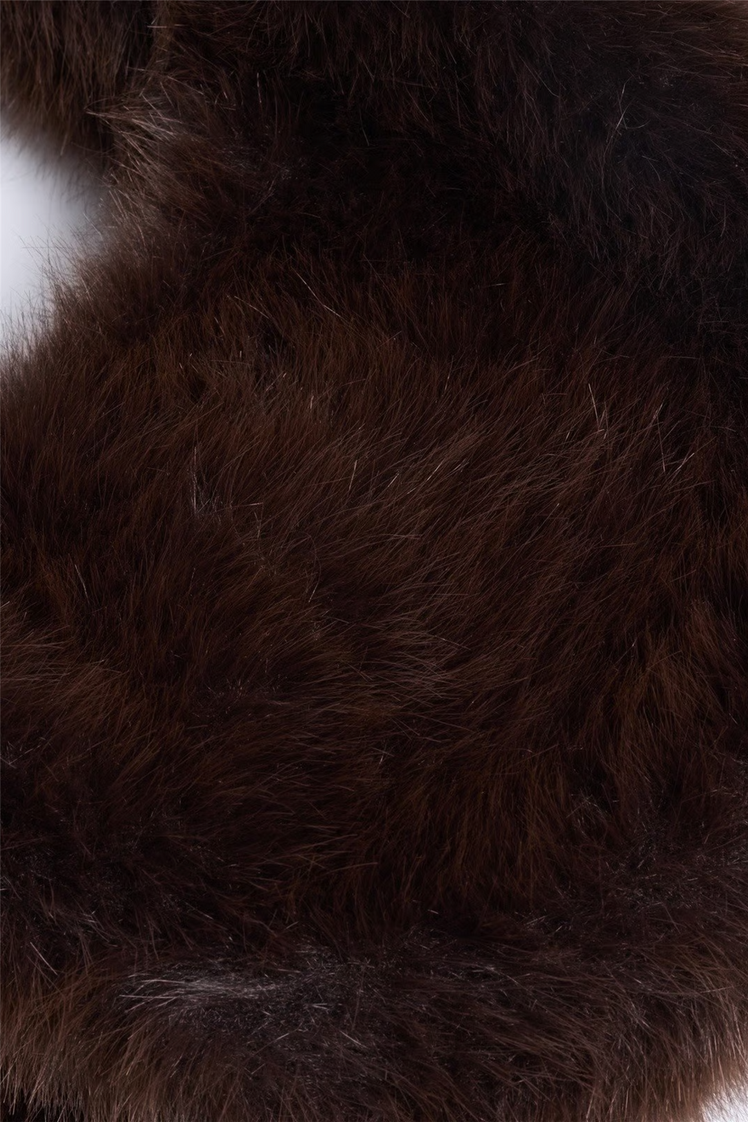 Reiko Furry Small Bag Dark Brown