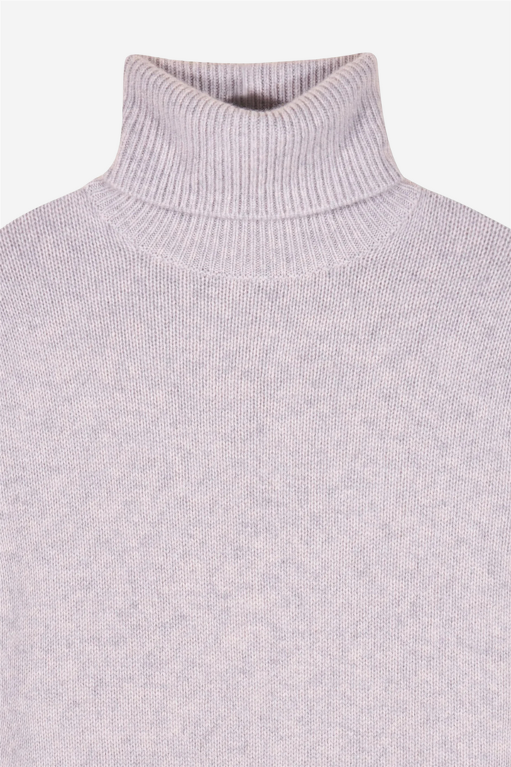 Turtleneck Sweater Light Heather Gray