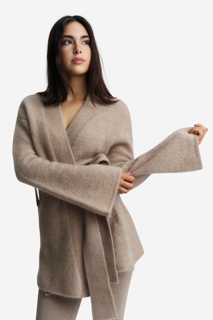 Vera Chunky Cardigan Hazel Beige