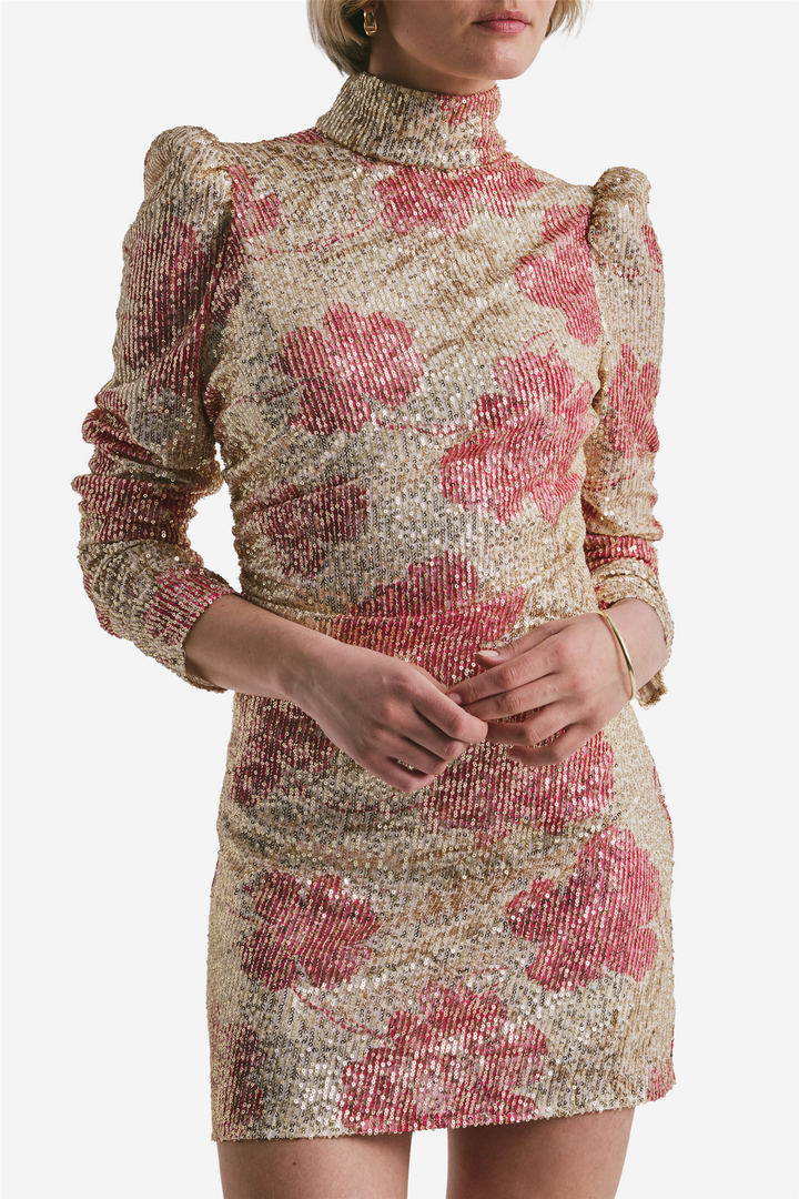 Sequins Rouching Dress Serenade