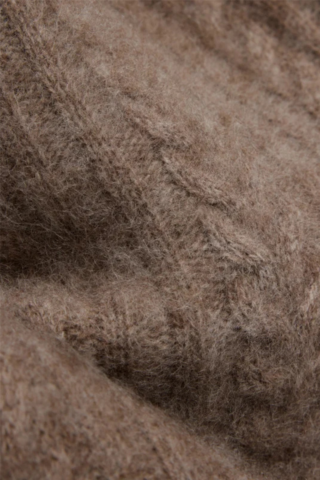Jenna Brushed Cardigan Light Brown