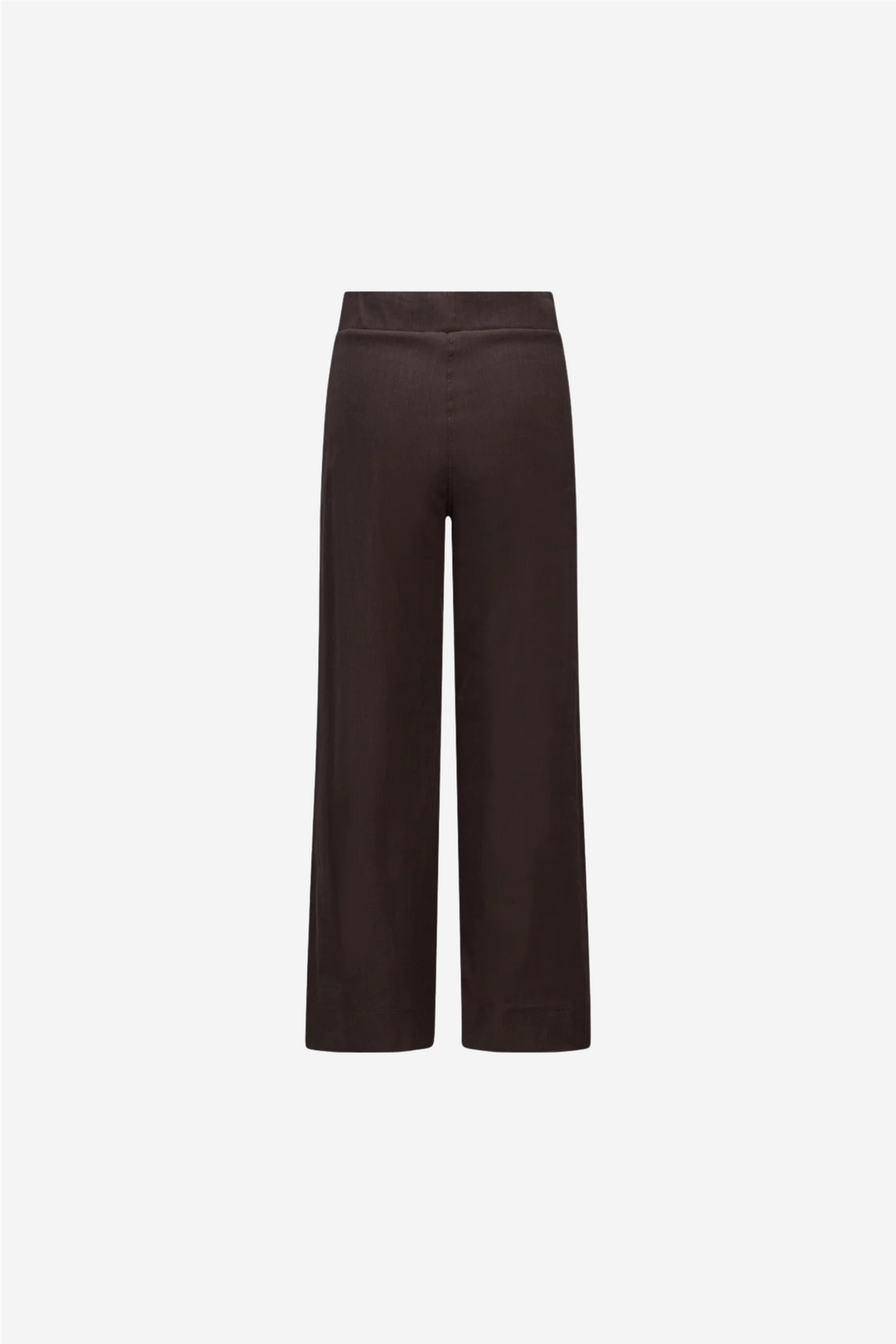 Molly Stretch Linen Pants Dark Brown