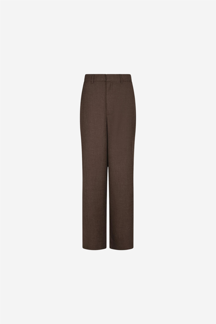 Emmett Melange Pants Brown Melange