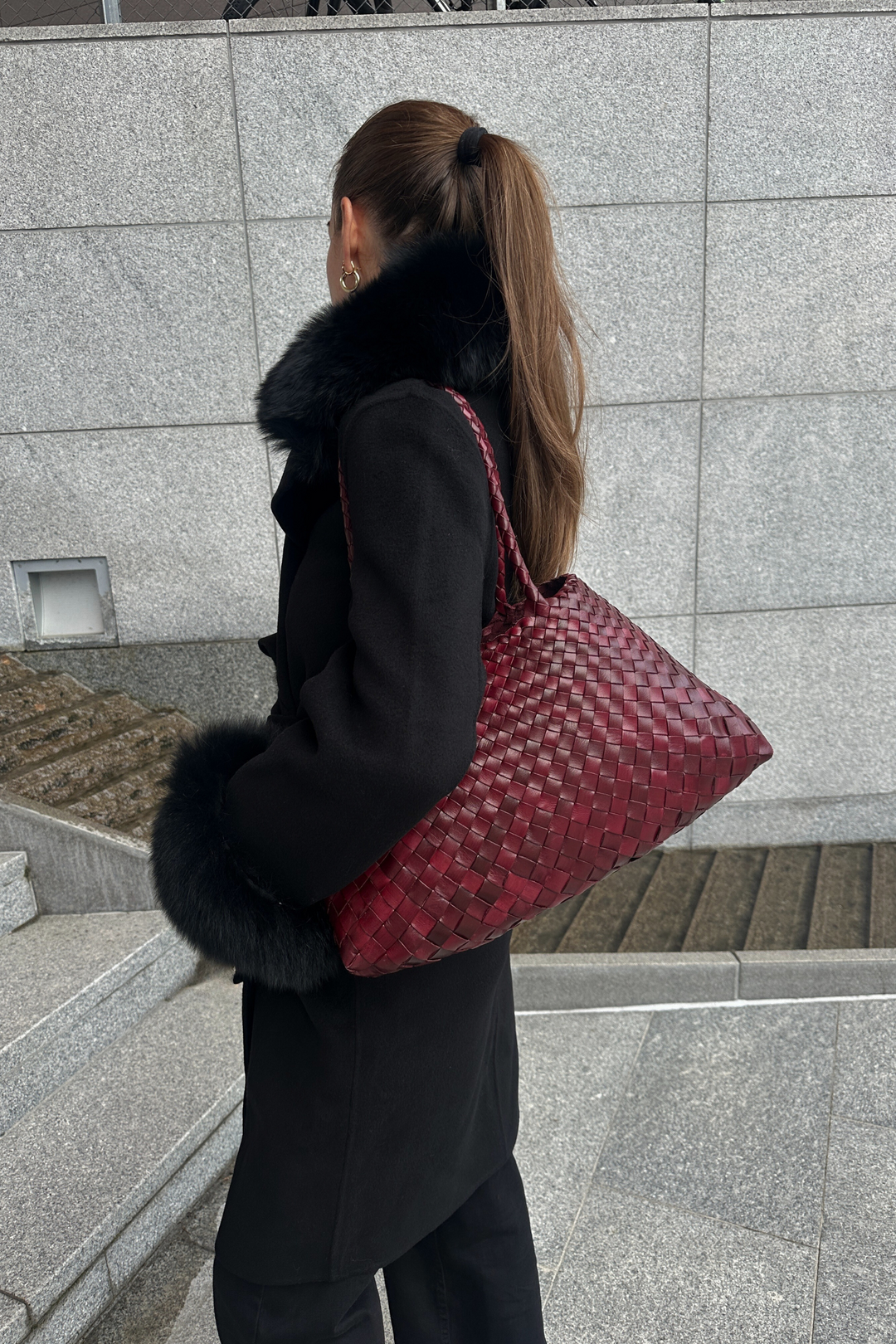 Dragon Diffusion Vesker Santa Croce Bag Big Bordo