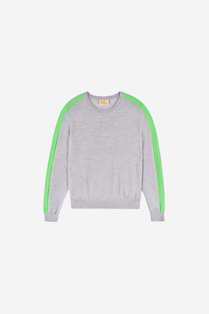 Crewneck Sweater Gris Chine Clair