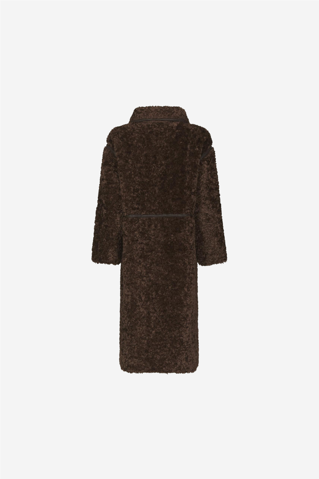 Senta Faux Fur Coat Dark Brown