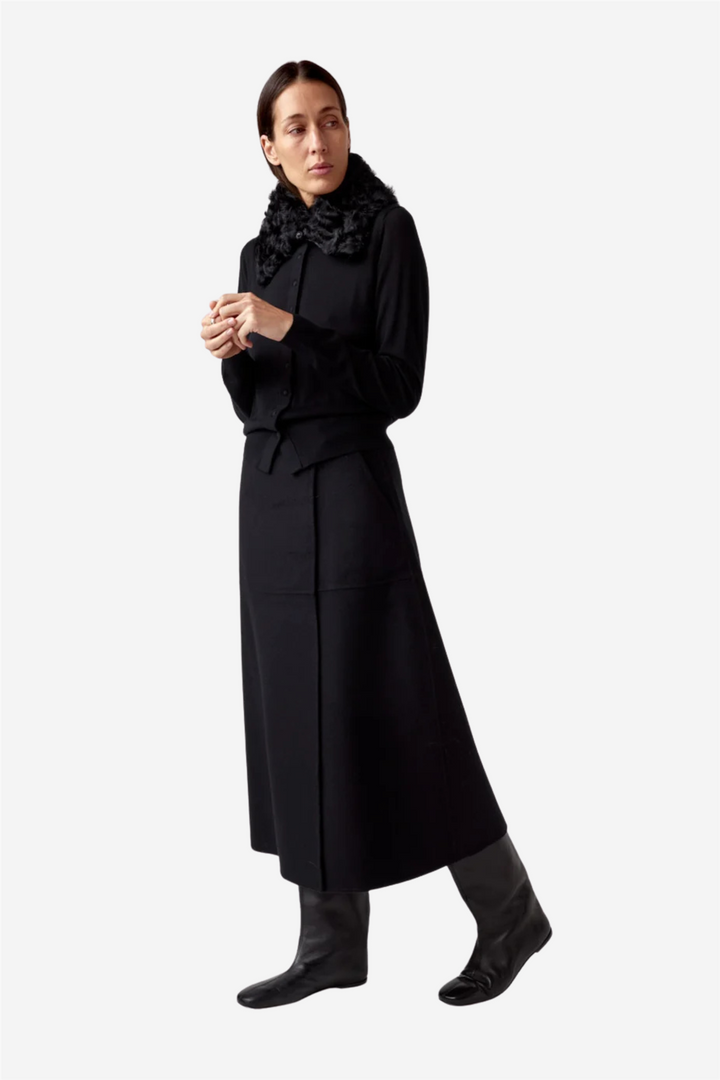 Shearling Collar Black