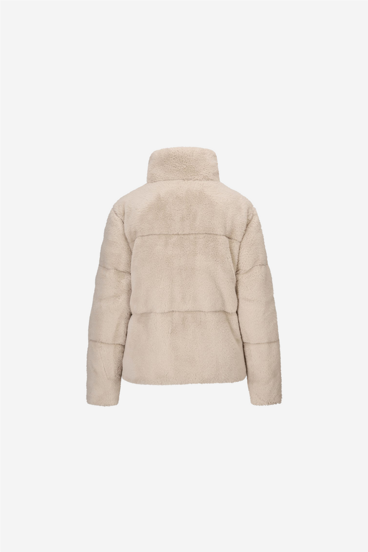 Gisele Fake Fur Jacket Beige