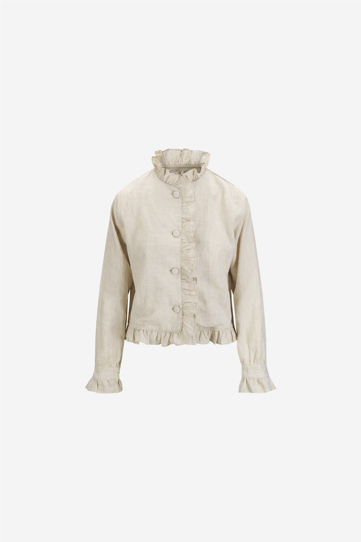 Betty Linen Jacket Beige Melange