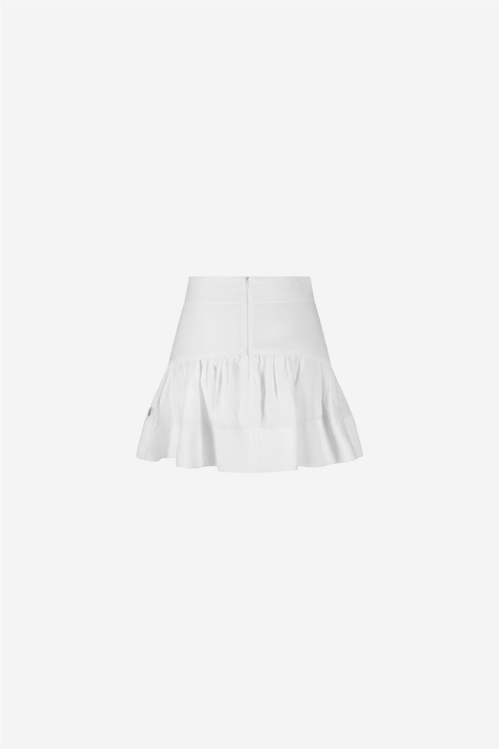 Anya Linen Skirt White