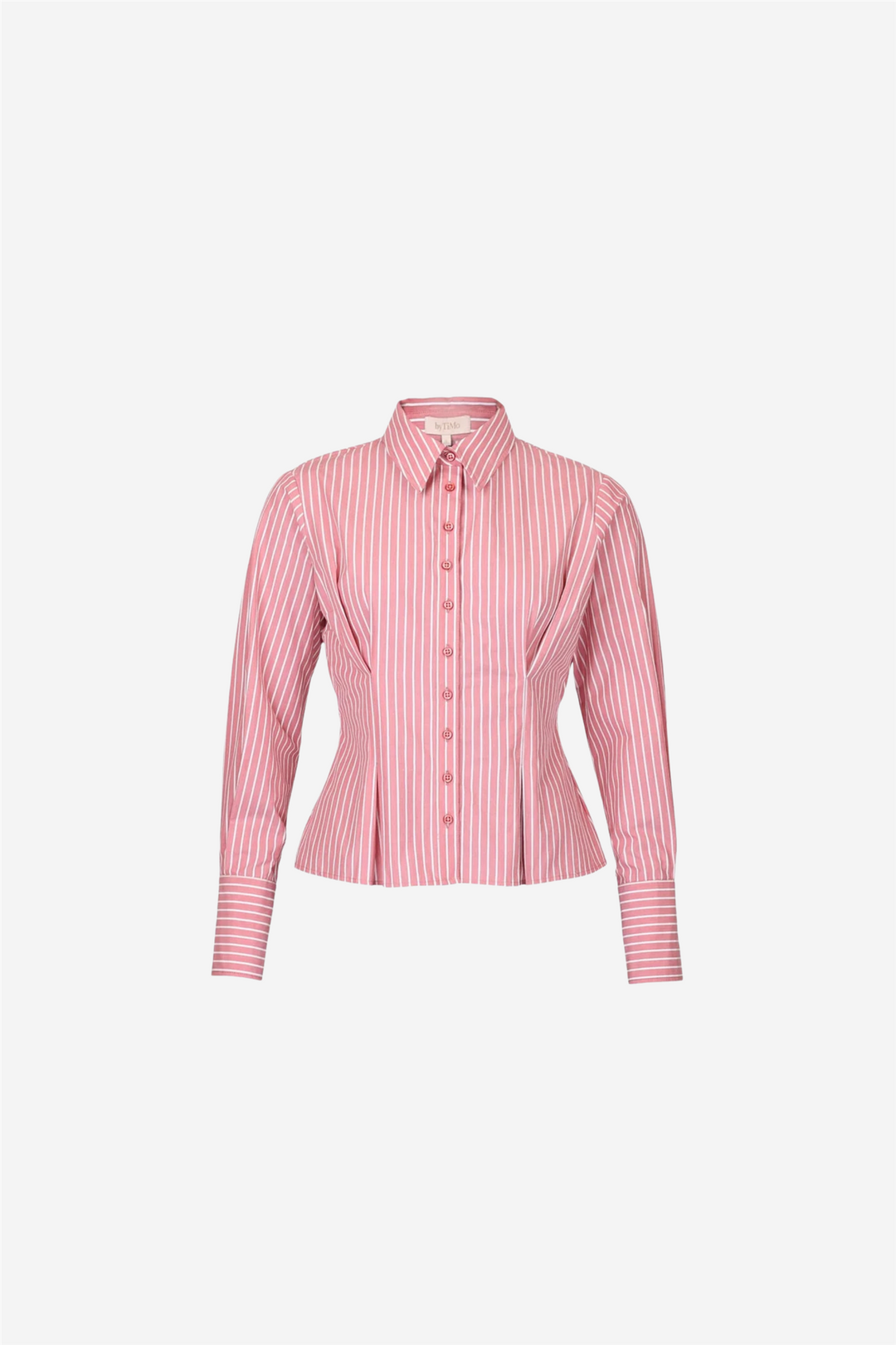 Poplin Fitted Shirt White Stripes