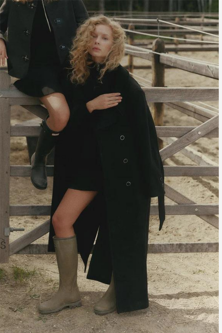 Hermine Coat Black