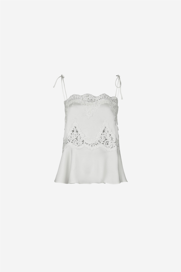 Kaela Heavy Sateen Top Pearl